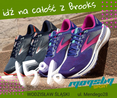 Zgarnij Brooksy z 15 % rabatem w Monsun SPORT